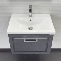 Мебель для ванной комнаты Comforty Бросно 60П подвесная, оружейная сталь