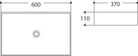 Накладная раковина Art&Max AM-78570B-60 белая