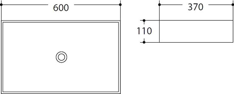 Накладная раковина Art&Max AM-78570B-60 белая