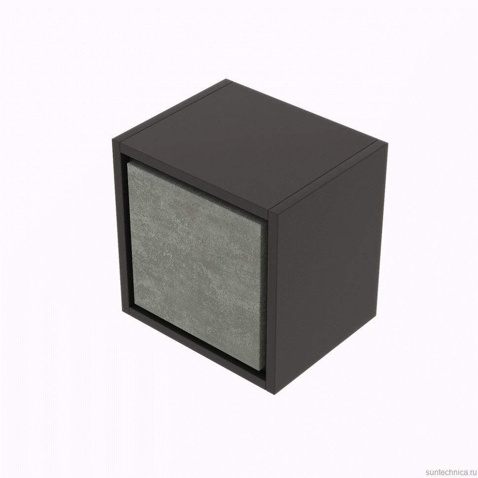 Шкаф в ванную AQUATON Уэльс подвесной, графит