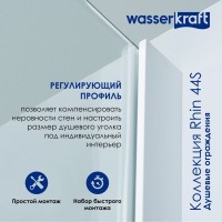 Душевой уголок Wasserkraft Rhin 44S 10