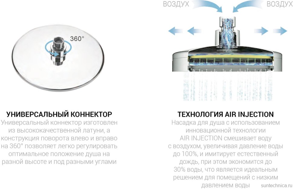 Душевая стойка Vincea Next VSFS-1N1TBG с термостатом, брашированное золото