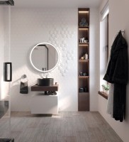 Столешница STWORKI Ольборг 60 дуб карпентер, без отверстий, с тумбой 60