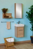 Мебель для ванной комнаты Sanflor Ларго 40, подвесная, вяз швейцарский