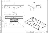 Тумба с раковиной Belux Фаворит 85 подвесная, белая глянцевая