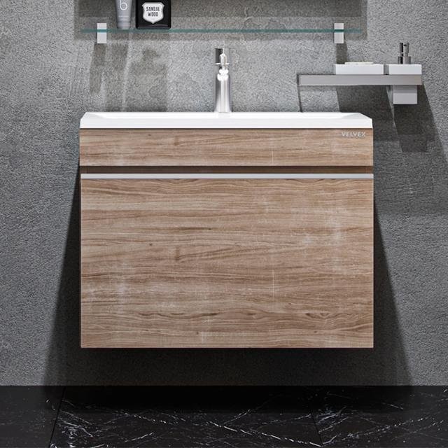 Тумба с раковиной Velvex Pulsus 70 дуб сонома