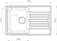Комплект Мойка GranFest Quarz Z 78 серая + Измельчитель Bone Crusher BC 810-AS Комплект Мойка GranFest Quarz Z 78 серая + Измельчитель Bone Crusher BC 810-AS