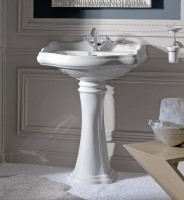 Раковина Kerasan Retro 104701 73 см, 1 отв, с пьедесталом