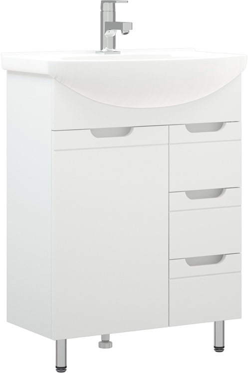 Мебель для ванной комнаты Corozo Лея 65 белая