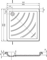 Поддон для душа Ravak Kaskada Angela-90 LA Поддон для душа Ravak Kaskada Angela-90 LA