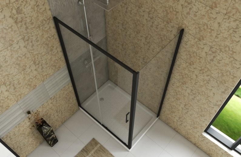 Душевой уголок Bravat Blackline 120х80х200