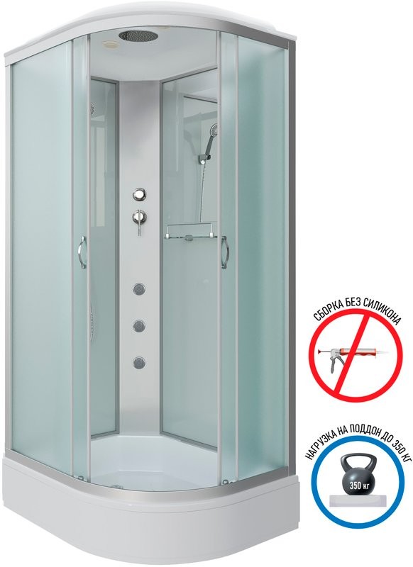 Душевая кабина Niagara Classic NG-33394-14LG 130х90 см, с гидромассажем