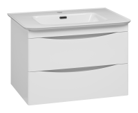 Тумба под раковину без столешницы Misty Мираж 70 подвесная, белый глянец