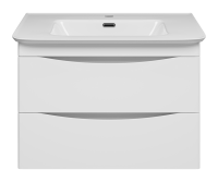 Тумба под раковину без столешницы Misty Мираж 70 подвесная, белый глянец