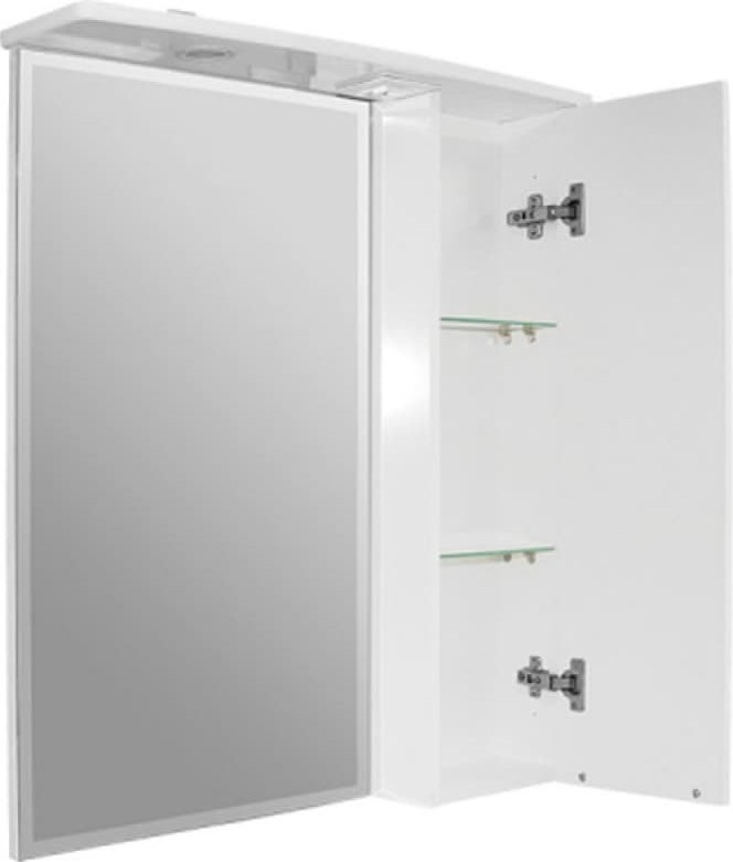 Зеркало Mixline Кассиопея 75 правое с подсветкой, белое