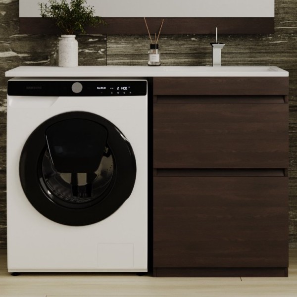 Тумба с раковиной Style Line Даллас 120 Люкс Plus напольная, венге R