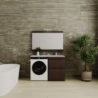 Тумба с раковиной Style Line Даллас 120 Люкс Plus напольная, венге R