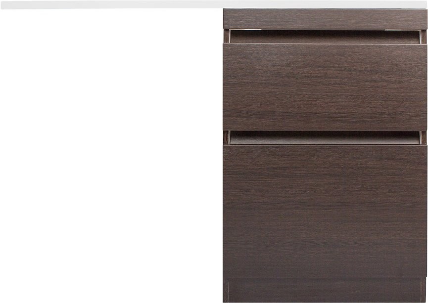 Тумба с раковиной Style Line Даллас 120 Люкс Plus напольная, венге R