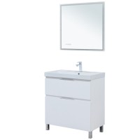 Тумба под раковину Aquanet Алвита New 80 напольная, белый матовый Тумба под раковину Aquanet Алвита New 80 напольная, белый матовый