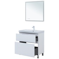 Тумба под раковину Aquanet Алвита New 80 напольная, белый матовый Тумба под раковину Aquanet Алвита New 80 напольная, белый матовый