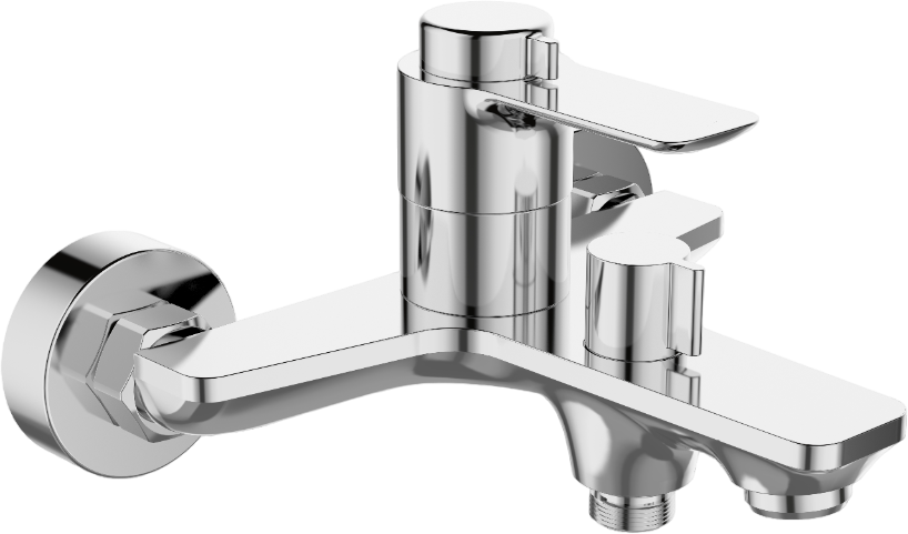 Душевой комплект Термостат BelBagno Ancona ANCONA-VASM-CRM + Стойка ANCONA-DOC2FD-CRM