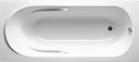 Акриловая ванна Riho Future 180x80 см, пристенная, белая, с каркасом, со сливом-переливом
