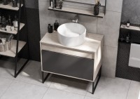 Тумба с раковиной AQUATON Лофт Урбан 80 раковина Mila 40