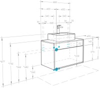 Тумба с раковиной AQUATON Лофт Урбан 80 раковина Mila 40