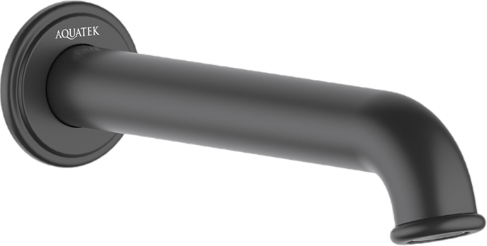 Излив AQUATEK Классик AQ1541MB для ванны, матовый черный