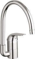 Комплект Мойка Blanco Subline 340/160-U антрацит, правая + Смеситель Grohe Euroeco