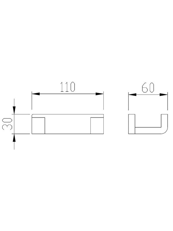 Крючок Abber Westen AA1750NG никель, на шурупах
