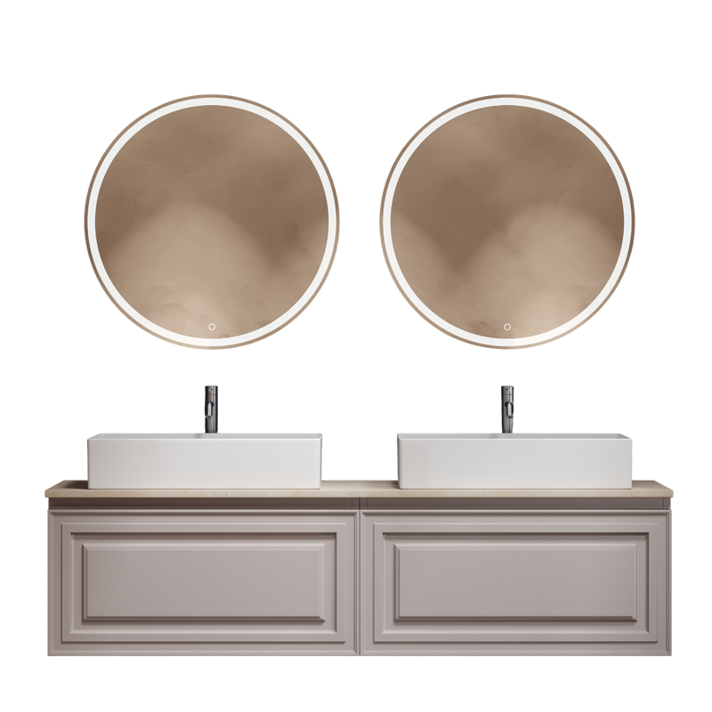 Мебель для ванной комнаты Sancos Very 160 doha soft, столешница бежевая TT160A2X, раковина CN6070