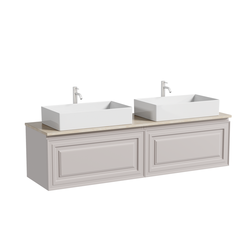 Мебель для ванной комнаты Sancos Very 160 doha soft, столешница бежевая TT160A2X, раковина CN6070