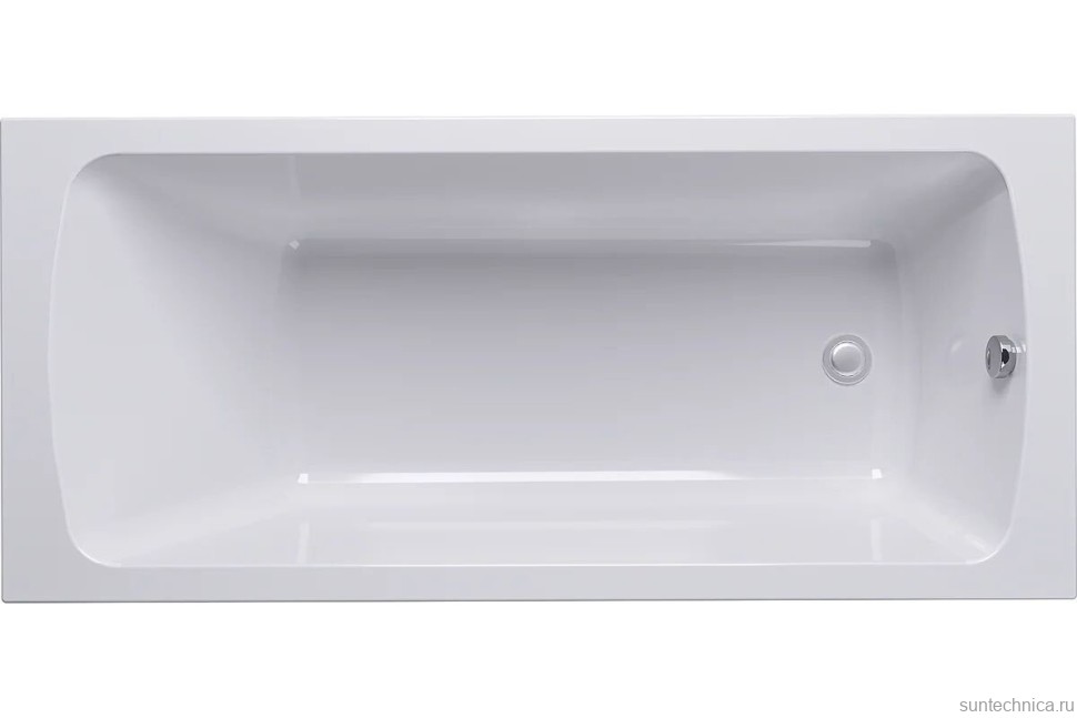 Акриловая ванна Alex Baitler Onega 140x60 см, встраиваемая, белая, с каркасом