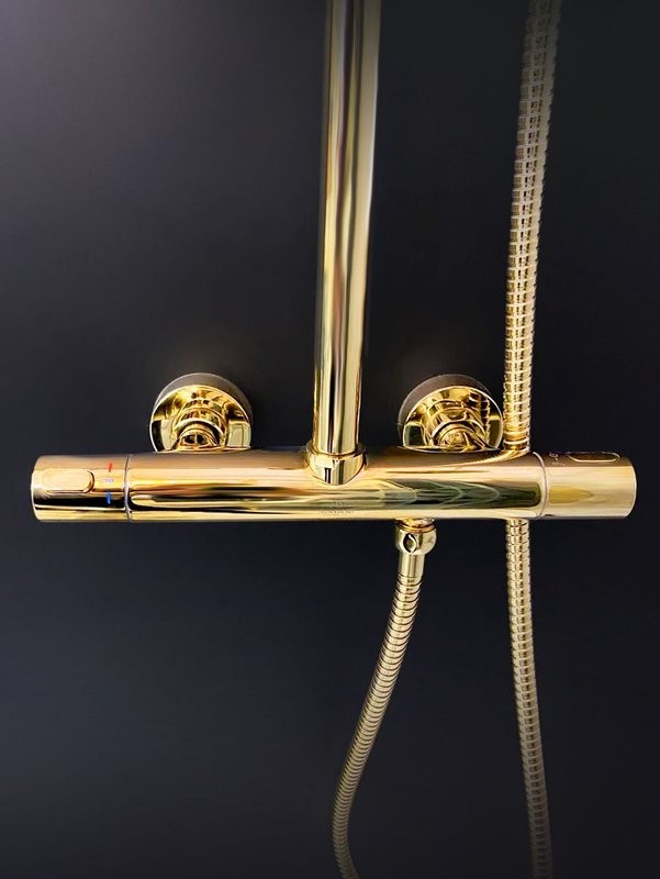 Душевая стойка AltroBagno Costanza 0302 Or золото