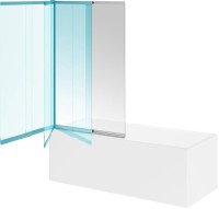 Шторка на ванну KERAMA MARAZZI Vetro VE.100.BSD.CR 100x150, профиль хром