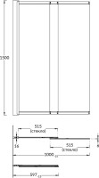 Шторка на ванну KERAMA MARAZZI Vetro VE.100.BSD.CR 100x150, профиль хром