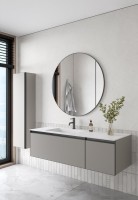 Тумба под раковину без столешницы Armadi Art Quatro 2 140 luna, профиль anthracite