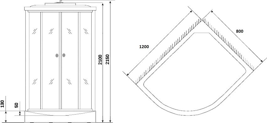 Душевая кабина Grossberg ТМ312 R