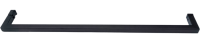Душевой уголок Abber Schwarzer Diamant AG02080BDTH 80x80, профиль черный, стекло тонированное серое