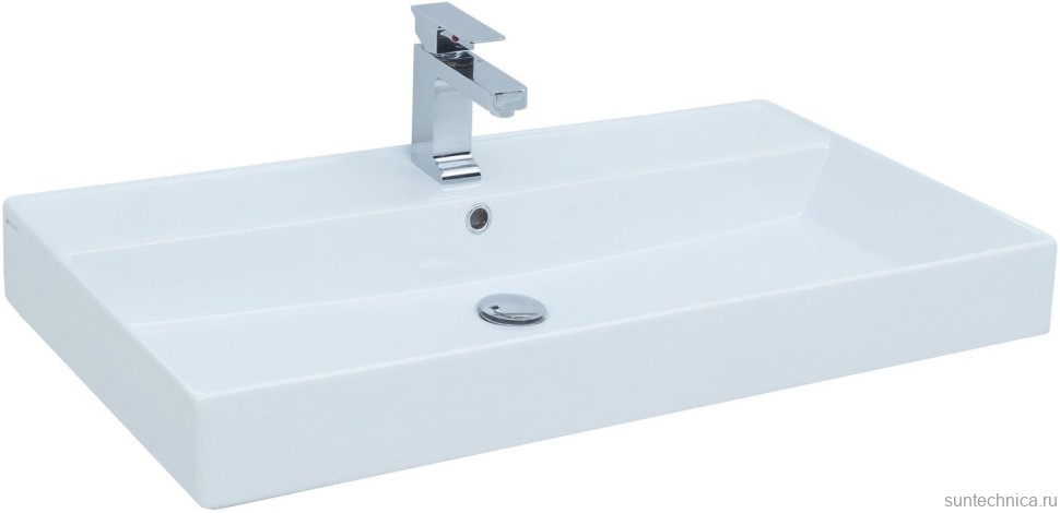 Тумба с раковиной Aquanet Nova Lite 60 дуб рошелье, с дверками