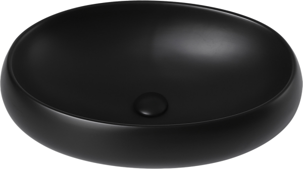 Накладная раковина Abber Bequem AC2102MB матовая черная