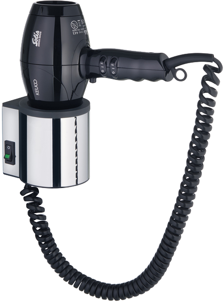 Фен для волос Keuco Plan 14995 хром, темно-серый