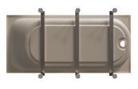 Акриловая ванна Radomir Прованс Ангосто 170x80 см, встраиваемая, белая, на ножках