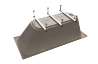 Акриловая ванна Radomir Прованс Ангосто 170x80 см, встраиваемая, белая, на ножках