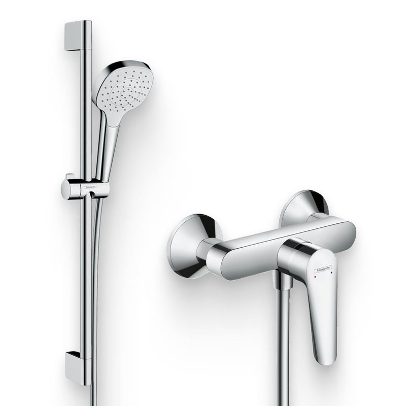 Душевой комплект Смеситель для душа Hansgrohe Logis E 71610000 + Гарнитур Croma Select E 26584400