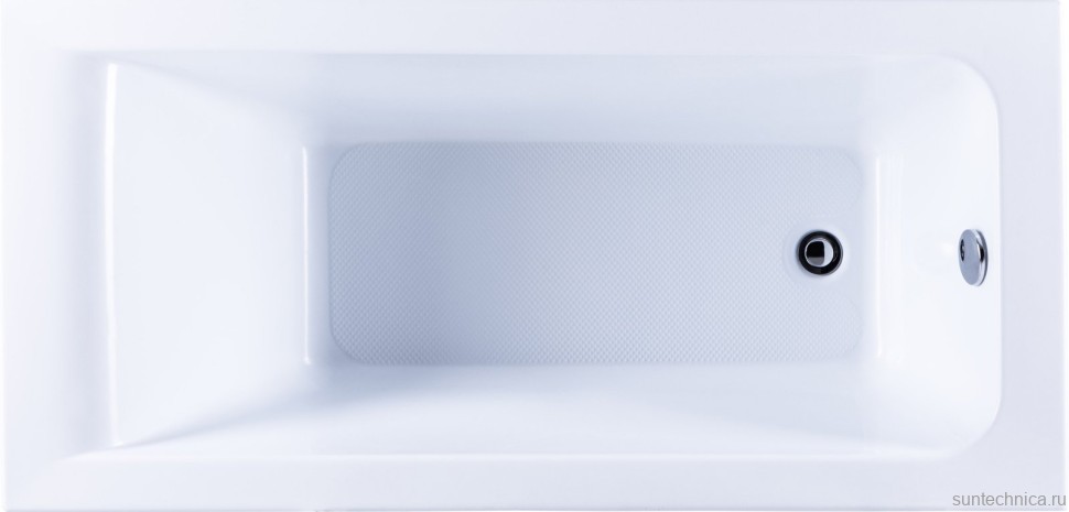 Акриловая ванна Aquanet Bright 239666 155x70 см, пристенная, белая, с каркасом