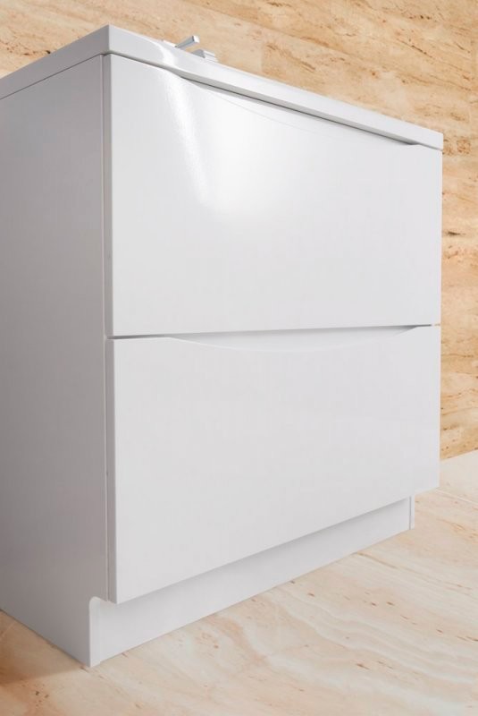 Тумба с раковиной BelBagno Marino 90 bianco lucido, напольная