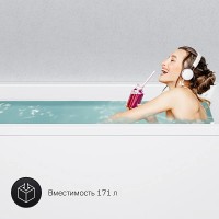 Акриловая ванна AM.PM Gem W90A 170x70 см, пристенная, белая, с каркасом