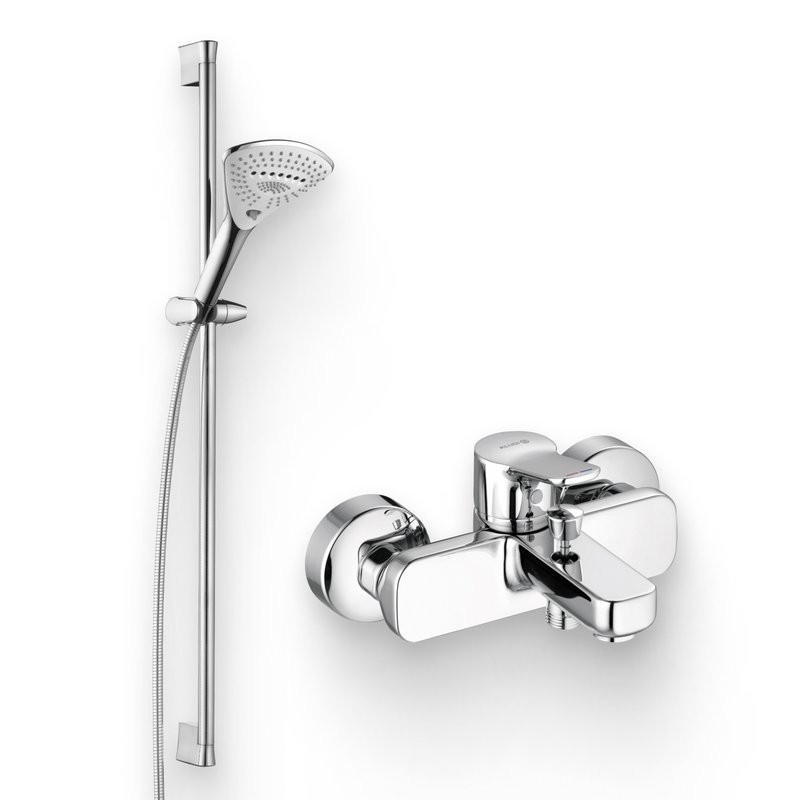 Душевой комплект Смеситель Kludi Pure&Easy 376810565 + Гарнитур Fizz 6774005-00